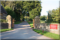 Tiverton: entrance to Knightshayes Court in Tiverton