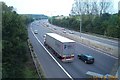 M25 Motorway from the Solesbridge Lane overbridge in WD3 4AZ