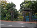Gates to Heathfield House in NE11 0NG