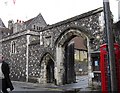 The Mint Yard Gate, Kings School, Canterbury in CT2 7ET
