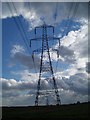 Pylons marching across the Fens. in PE14 8PT