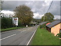 On the A478 looking down into Templeton in SA67 8SB