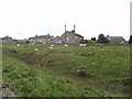 Eggleston sheep pasture and houses in the village in DL12 0AH