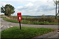 Post Box on an island at a road junction in HR8 2LF