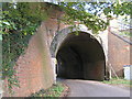 Railway bridge in Crown Lane near Nately Scures in Newnham (Basingstoke and Deane)