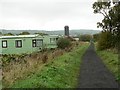 Cycle path and caravan site in YO22 4UF