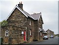 Former station buildings in YO22 4TW