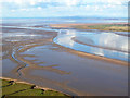 Channel of River Wampool, Solway Estuary, Cumbria in Solway Coast Ward