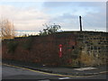 Two old walls and an old postbox. Low Walker in NE6 4LT