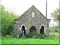 Derelict building to the SW of the old railway track nr Bitton in BS30 6HU