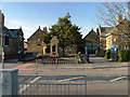 Starbeck Junior School and war memorial. in HG2 7EZ