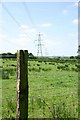 Pylons crossing Narracott Lane SW of South Molton in EX36 4ER