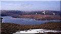 Craig Goch reservoir, frozen in Rhayader Community