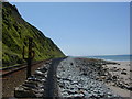 Railway along Harlech beach in LL46 2SY