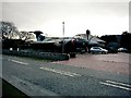 RAF Buccaneer  at Filling Station in Elgin in IV30 4FH