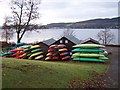 Gare Loch, canoes at Blairvadach in G84 8BT
