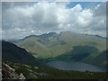 Looking East from Summit of Middle Fell in Wasdale