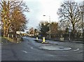 Roundabout on College Road Cheshunt in EN8 0DS