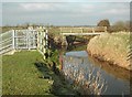 Pilhay Bridge and sluice on Congresbury Yeo river in BS24 6SN