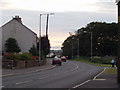 The Isle of Man visible from Crosby on the A596 in Crosby (Cumberland)