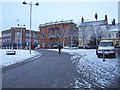 Snow Covered Town Centre in DE7 4LE