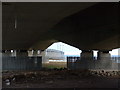 Underneath the Second Severn Crossing bridge in NP26 5PW