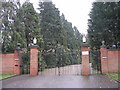 Entrance gates near Chigwell in IG7 6DW