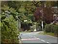 Road passing the end of Main Street, on the south side of Hawkshead in LA22 0PZ