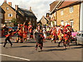 Adderbury High Street with Morris Dancers in OX17 3NF