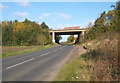 Bridge taking the B1113 under the A14 in IP14 3GP