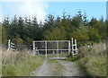 Gate to Ballyoukan Forest in PH16 5TB