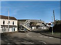 Footbridge over the track near Coed Trecastell in CF72 9GA