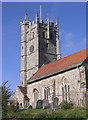 Carisbrooke Church from the High Street in PO30 1ED