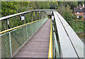 River Severn, War memorial  footbridge. Coalport in TF8 7HU