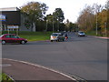 Traffic coming out of Sowton industrial estate in EX2 7JF