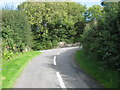 Approaching the junction with the road linking Upper and Lower Gwalchmai in LL65 4SS