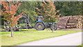 Tractor with crane for logs in GU29 0AX