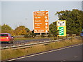 Tourist roadsign on A12 Martlesham bypass in IP12 4RR
