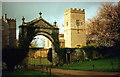 Chastleton House, gateway and church in GL56 0SY