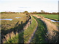 Footpath along the sea wall in PO18 8AN