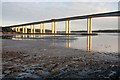 Orwell Bridge at low water in Gainsborough Ward