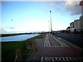 Laidley's Walk running past the boating lake in Fleetwood in FY7 7FF