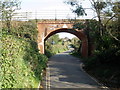 Rail bridge, over Sowden Lane, Lympstone in EX8 5AB