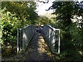 Footbridge from the churchyard, Llancarfan, Vale of Glamorgan in CF62 3AH