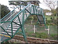 Footbridge, north of Lympstone railway station in EX8 5HN