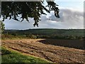 Ploughed field with stubble edge near Pillaton in PL12 6RY