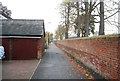 Footpath & wall along the back of Tonbridge School. in TN11 9DA