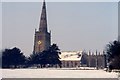 Coleshill, The Church in winter. in B46 1AJ