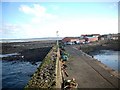 The outer wall of Port Seton Harbour. in EH32 0DF