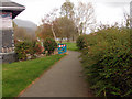 Footpath beside the old Co-op store at Porthmadog in LL49 9BU